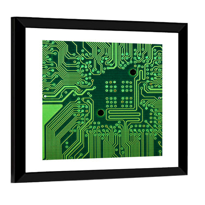 Microchip Connection Grid Wall Art