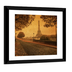 Paris Street At Dusk Wall Art