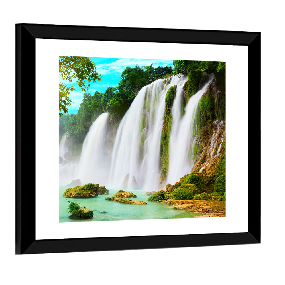 Sunlit Ban Gioc Waterfall Wall Art