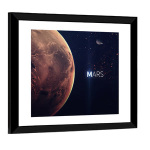 Mars Planet Close-Up Wall Art