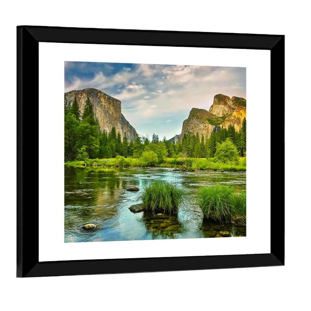 Yosemite Valley River Wall Art