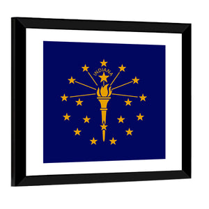 Flag Of Indiana Wall Art