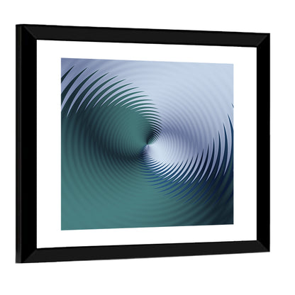 Hypnotic Floral Vortex Wall Art