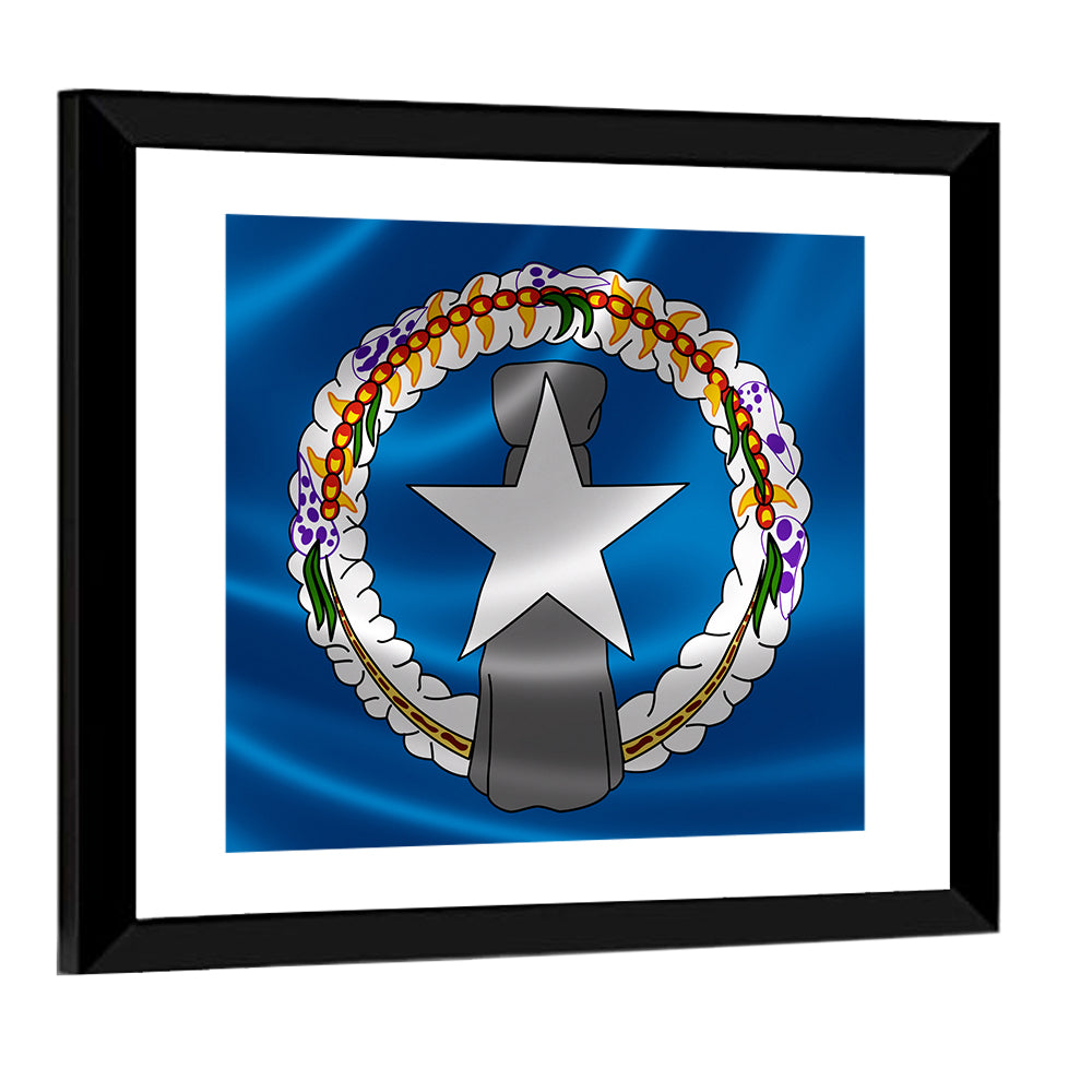 Northern Mariana Islands Flag Wall Art