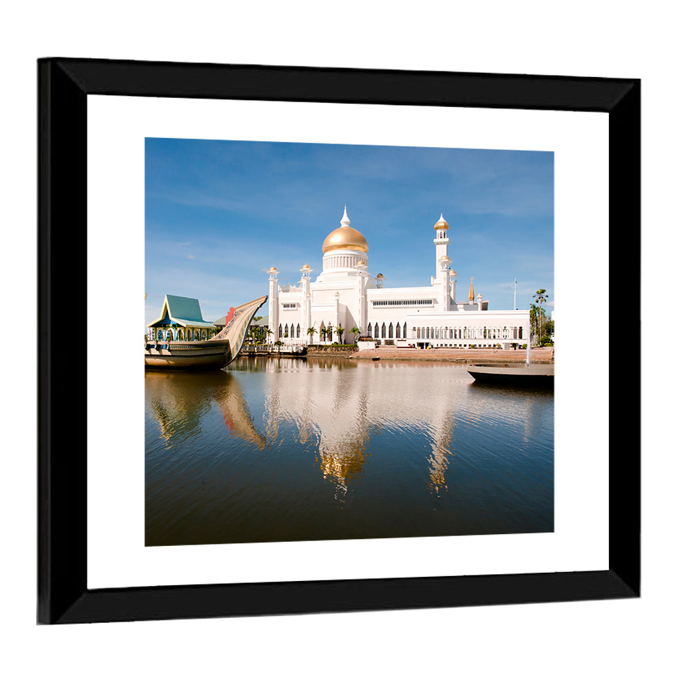 Sultan Omar Ali Saifuddien Mosque Reflection Wall Art