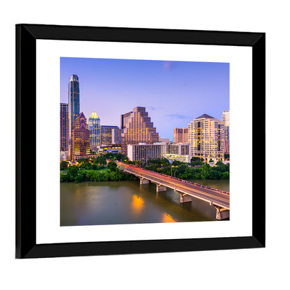 Austin Skyline Over Lady Bird Lake Wall Art