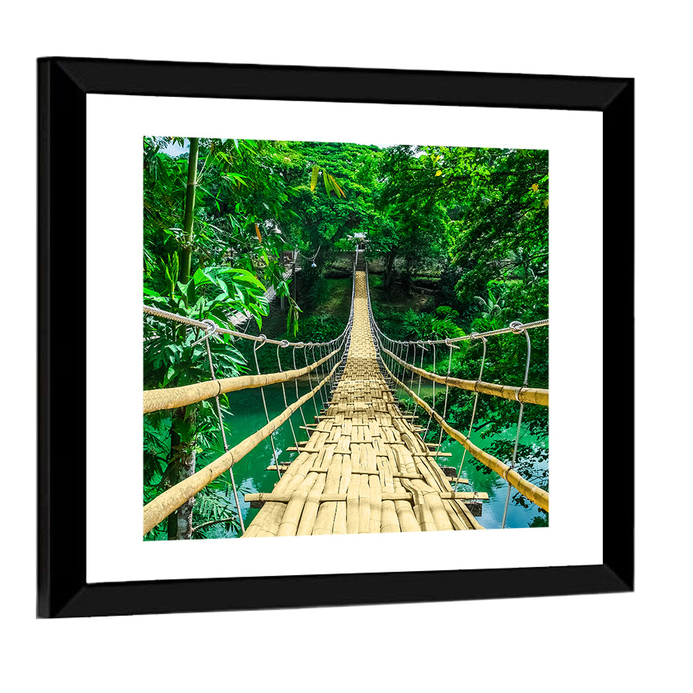 Bamboo Pedestrian Bridge Wall Art