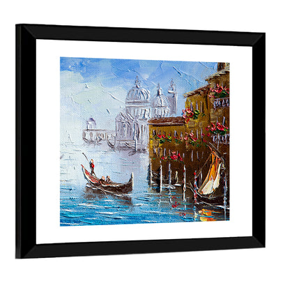 Venetian Canal Watercolor Wall Art