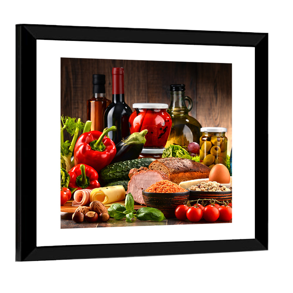 Rustic Organic Market Still Life Wall Art