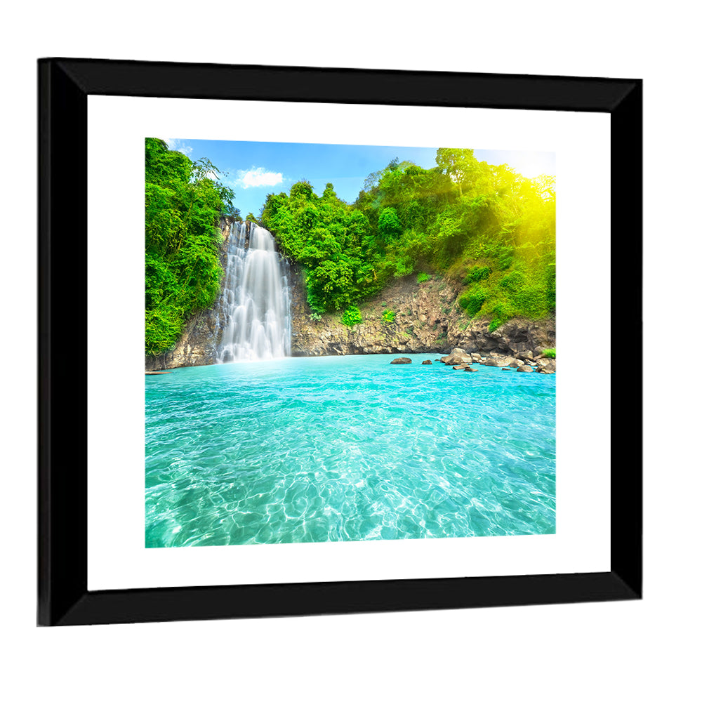 Dambri Waterfall Turquoise Pool Wall Art