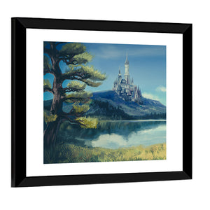 Fantasy Lake Illustration Wall Art