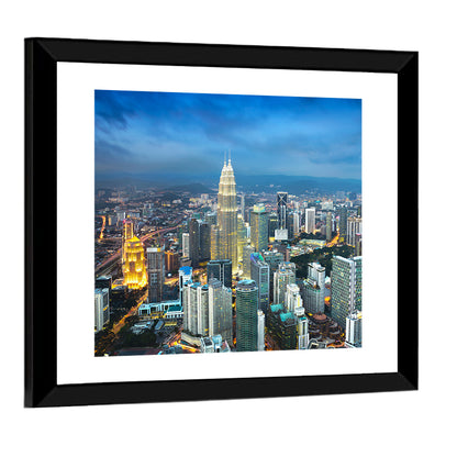 Kuala Lumpur Petronas Towers Skyline Wall Art