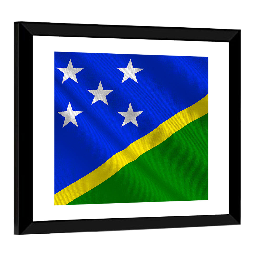 Solomon Islands Flag Wall Art