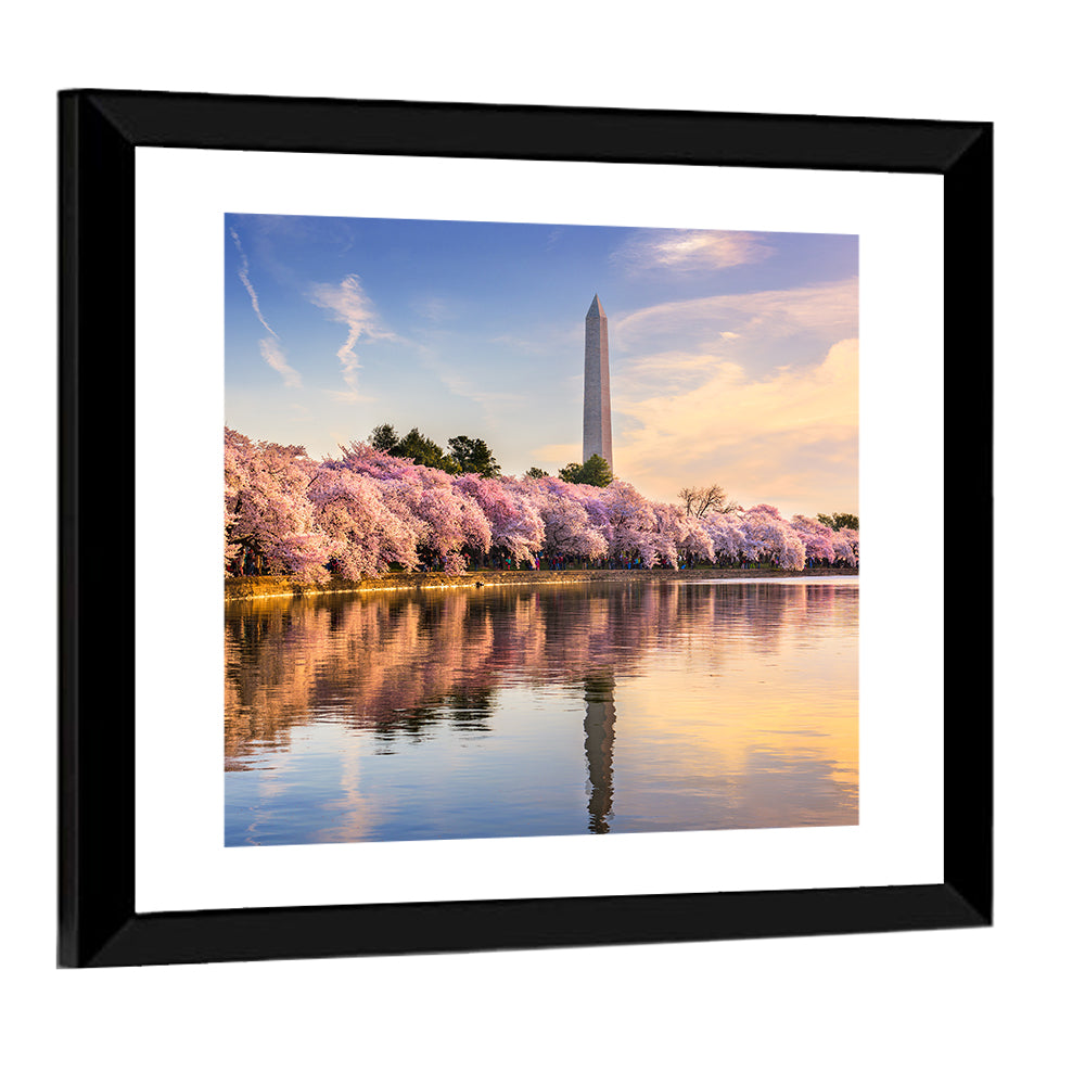 Washington Monument at Tidal Basin Wall Art