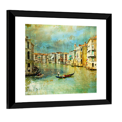 Venice Gondola on the Grand Canal Wall Art