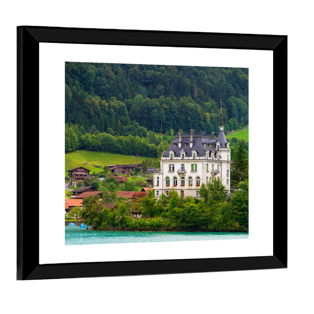 Mansion on Lake Brienz Wall Art