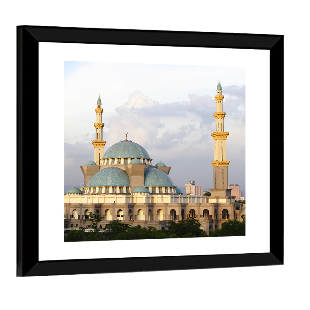 Federal Territory Mosque with Blue Domes Wall Art