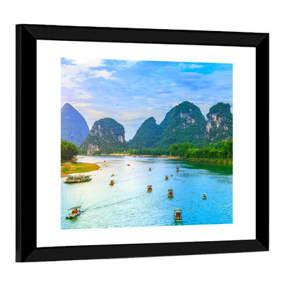 Li River at Yangshuo, Guilin Wall Art