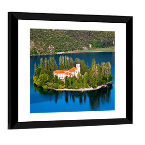 Christian Monastery On River Krka Croatia Wall Art