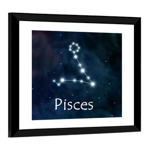 Pisces Horoscope Constellation Wall Art