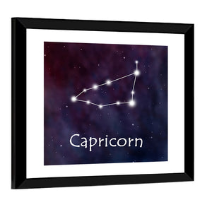 Capricorn Horoscope Constellation Wall Art