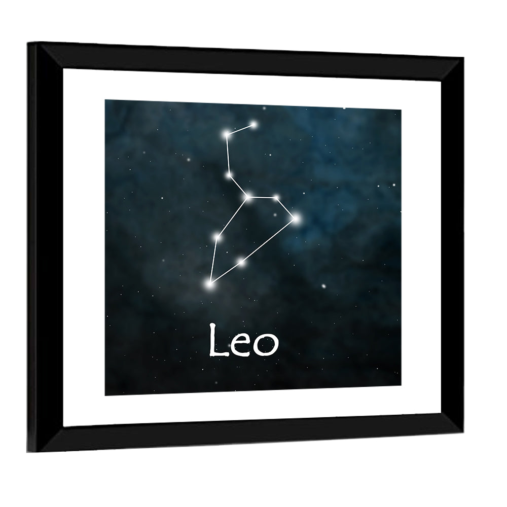 Leo Zodiac Constellation Wall Art