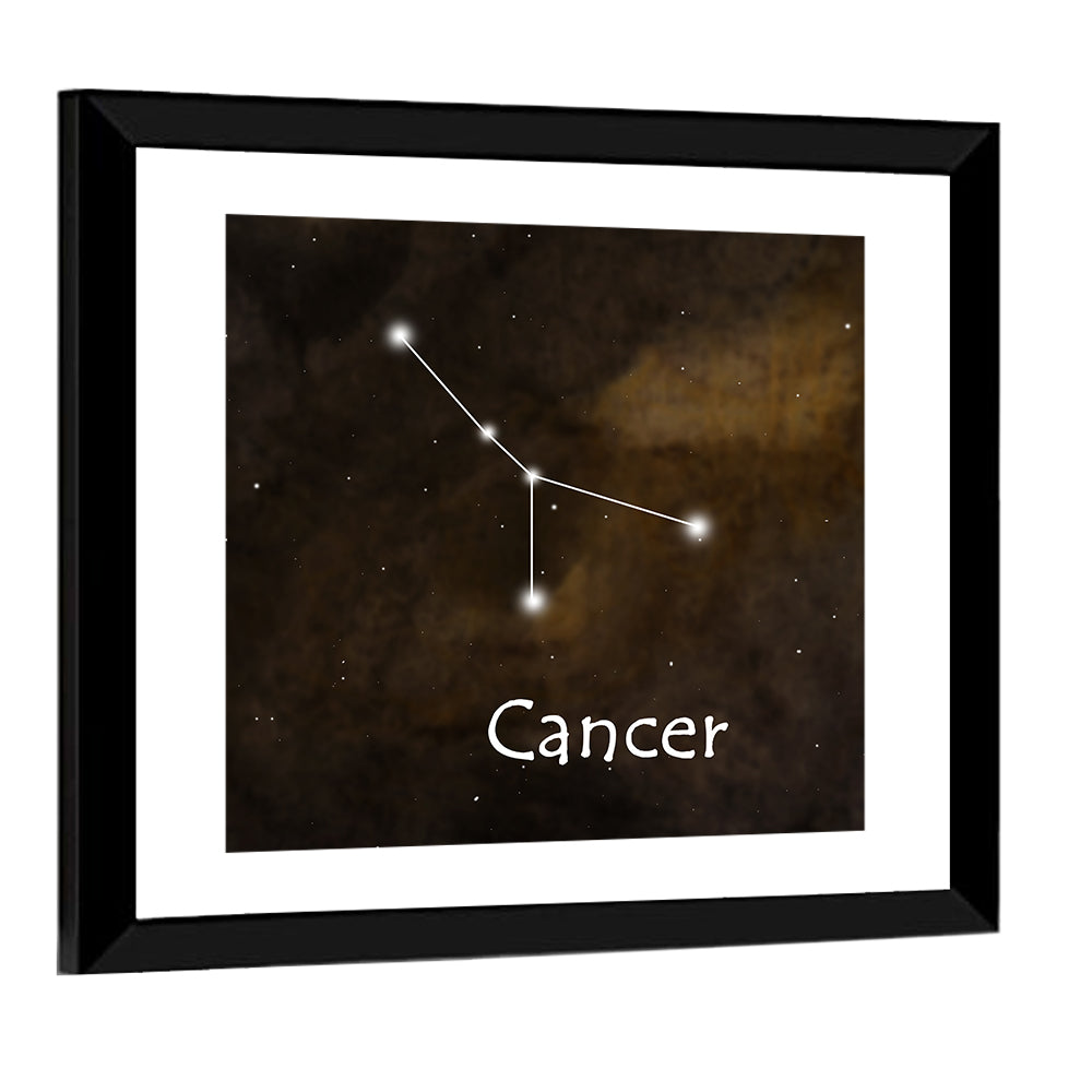 Cancer Zodiac Constellation Wall Art