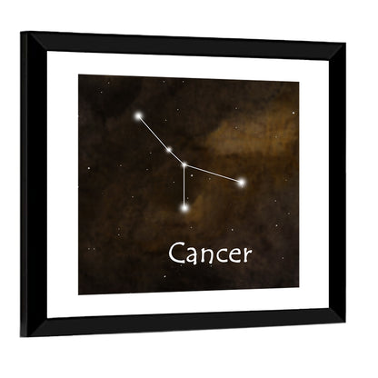 Cancer Horoscope Constellation Wall Art