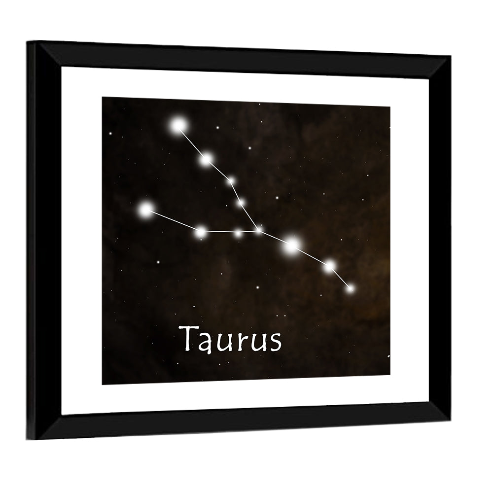 Taurus Constellation Chart Wall Art