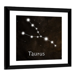 Taurus Horoscope Constellation Wall Art