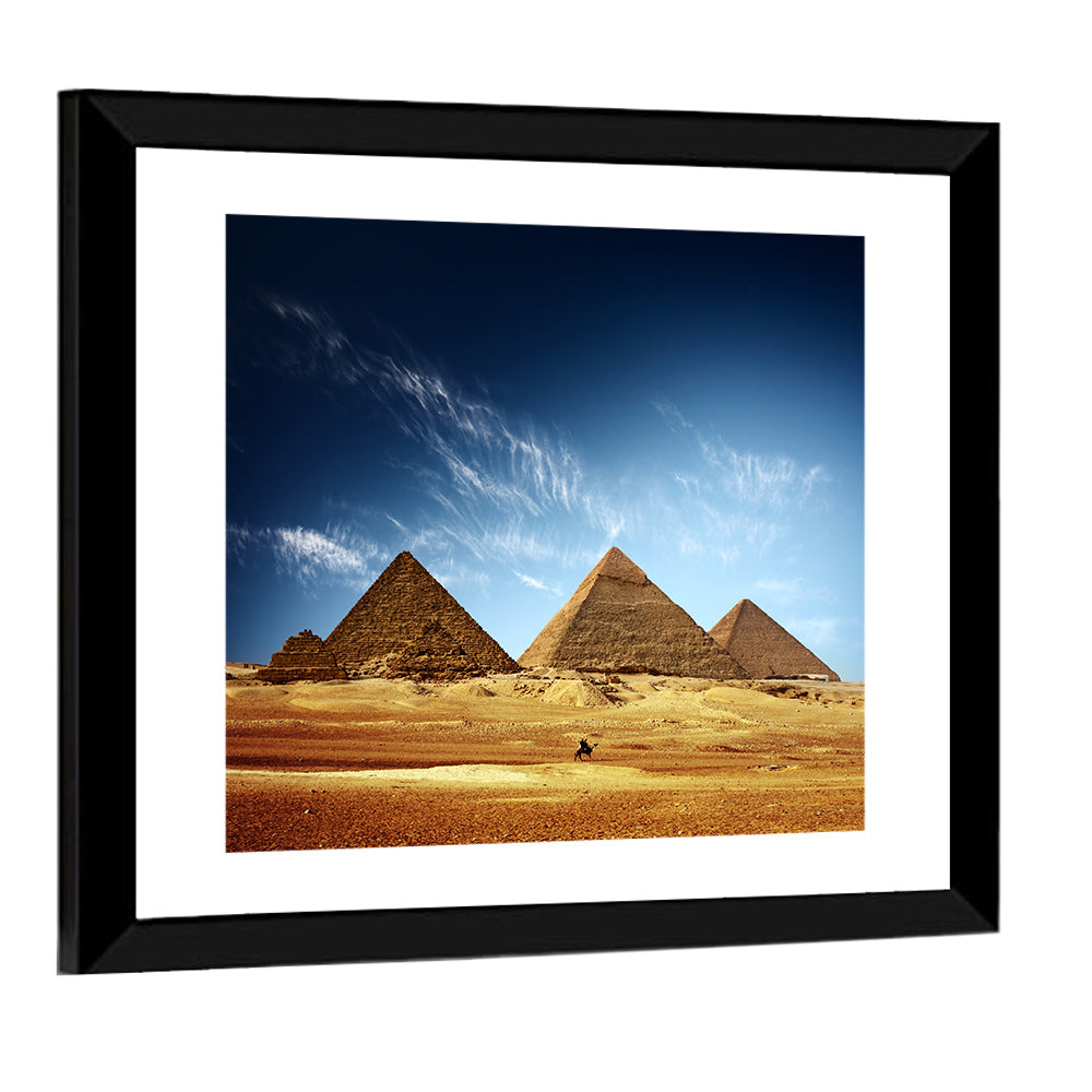 Giza Pyramids Valley View Wall Art