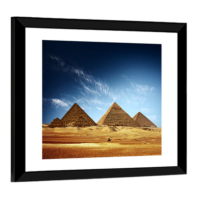 Giza Pyramids Valley View Wall Art
