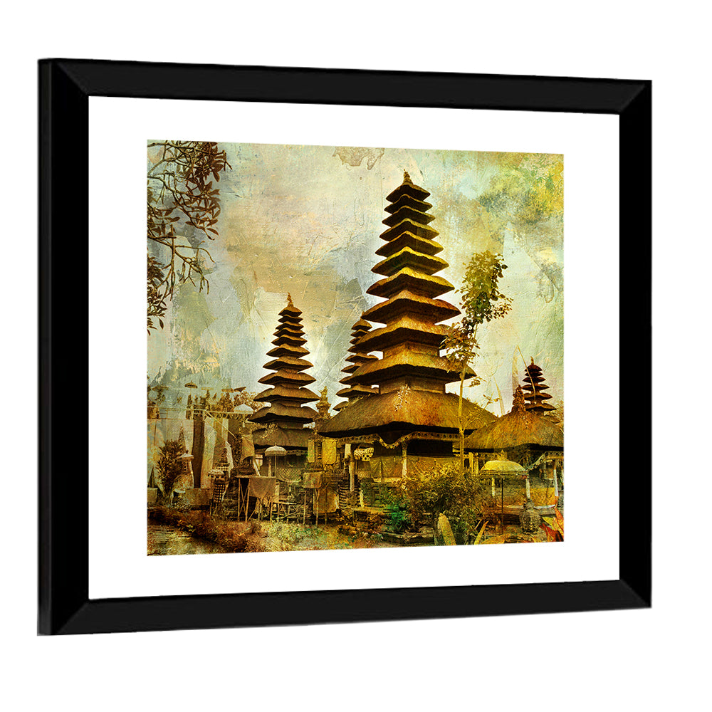 Balinese Meru Towers Wall Art