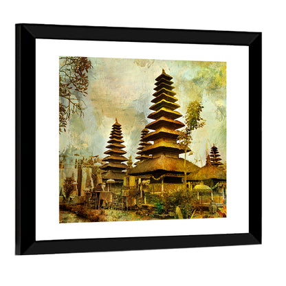 Balinese Meru Towers Wall Art