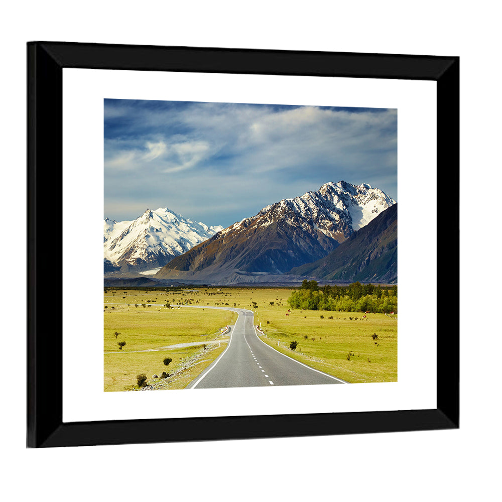 Road to Aoraki Mount Cook Wall Art