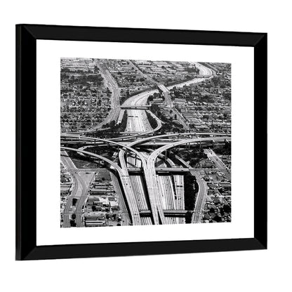 Highway Crossing At Los Angeles Airport Wall Art