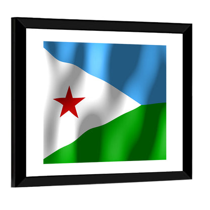 Flag Of Djibouti Wall Art