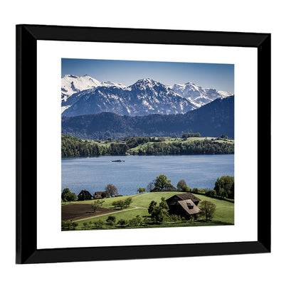 View From Merlischachen Over Lake Lucerne Wall Art