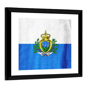 San Marino National Flag Wall Art