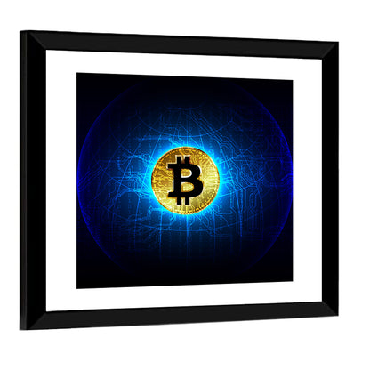 Bitcoin Digital Currency Wall Art