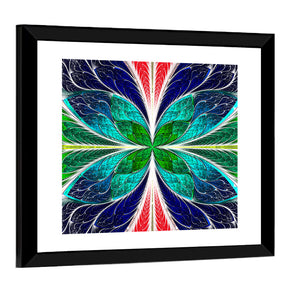 Stained-Glass Window Style Pattern Wall Art