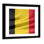 Waving Belgian Flag Wall Art