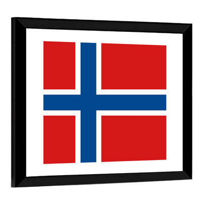 Norwegian Flag Graphic Wall Art