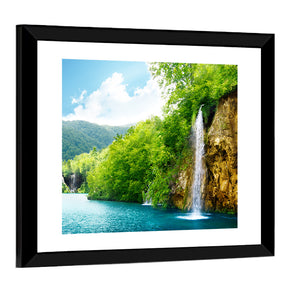 Deep Forest Waterfall Croatia Wall Art