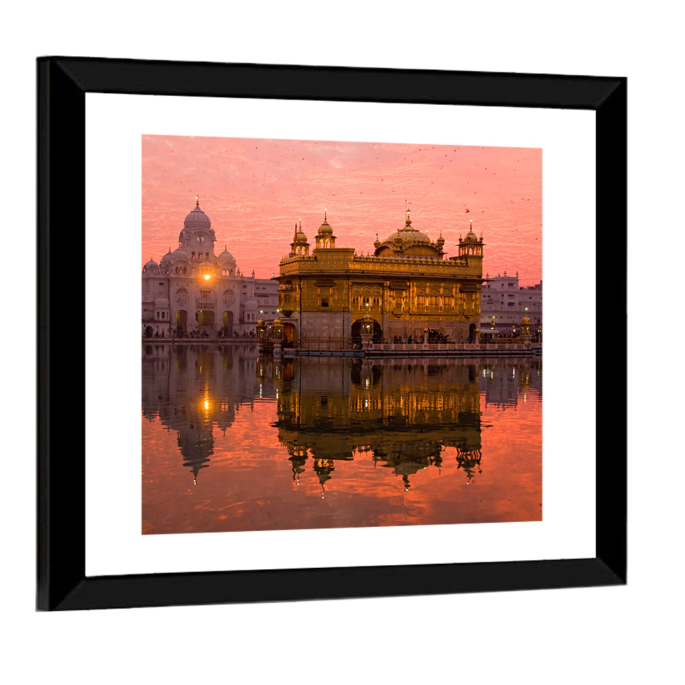 Golden Temple at Sunset, Amritsar Wall Art
