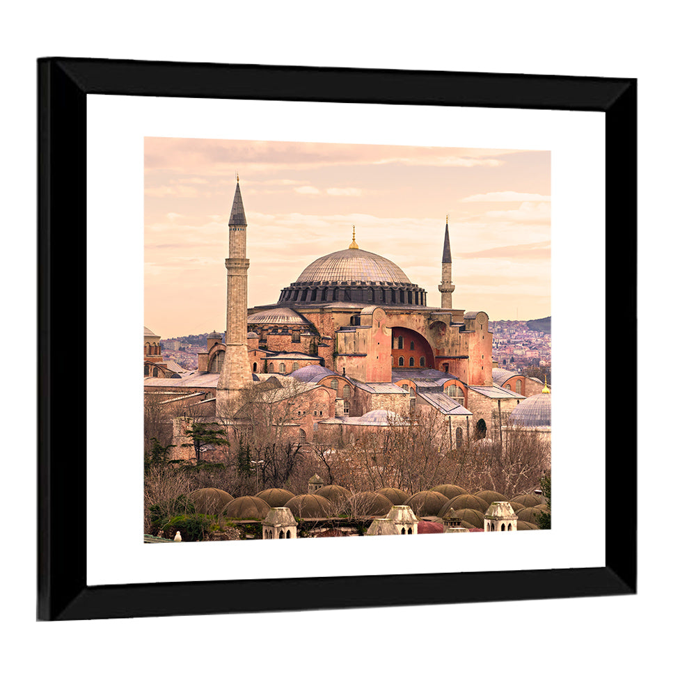 Hagia Sophia Dome and Minarets Wall Art
