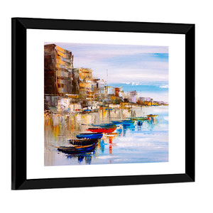 Harbor Oil Painting Wall Art