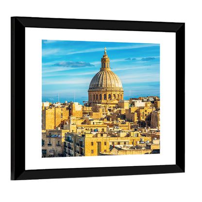 Valletta Skyline with Dome and Spire Wall Art