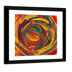 Colorful Spiral Abstract Wall Art