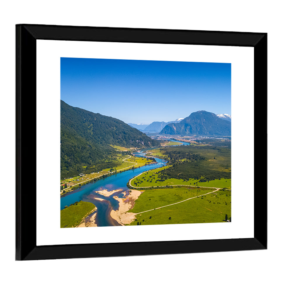 Puerto Aysen River Valley Wall Art